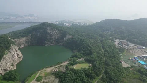Beautiful korean river Stock Footage 260218767