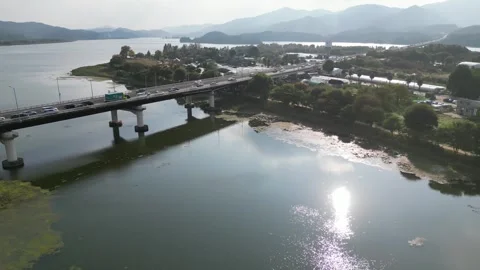 Beautiful korean river Video stock 260218870