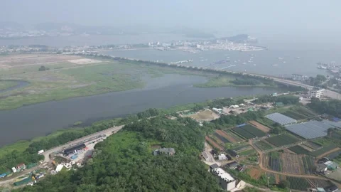 Beautiful korean river Video stock 260218871