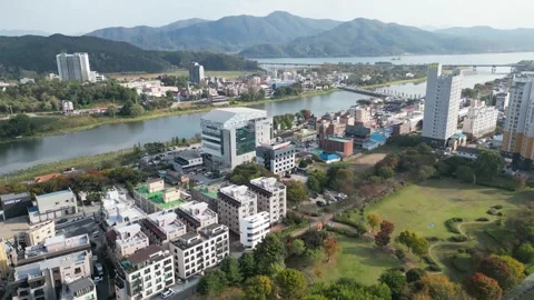 Beautiful korean river Video stock 260218950