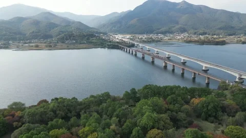 Beautiful korean river Stock Footage 260218951
