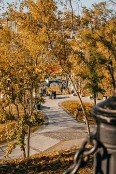 Beautiful Kyiv in fall Stock Photos