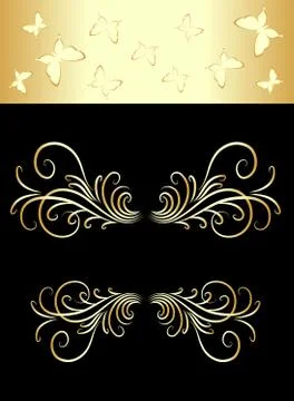 Beautiful label. 스톡 일러스트