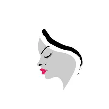 A beautiful lady Stock Illustration