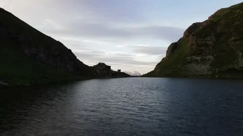 A beautiful lake in the Alps of Austria. Wildseeloder Stock Footage 165455382