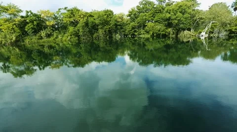 Beautiful lake during the day Stock Footage 56222666