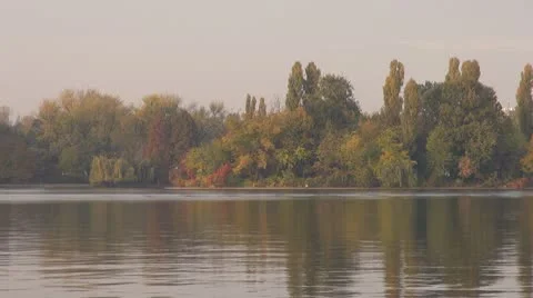 Beautiful lake Stock Footage 8963806