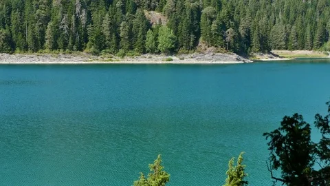 Beautiful Lake in the Mountain Area Stock-Footage 80999624