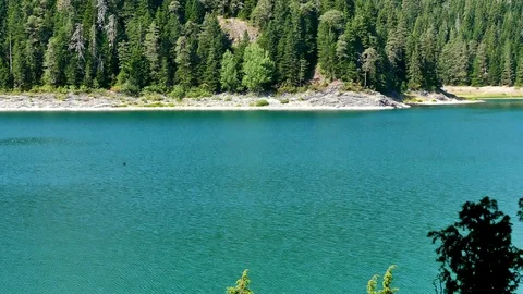 Beautiful Lake in the Mountain Area Stock-Footage 80999849