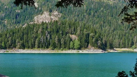 Beautiful Lake in the Mountain Area Stock-Footage 80999974