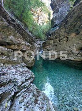 Beautiful Lake in the mountains Stock Photos