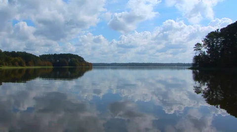 Beautiful Lake Reflection Stock Footage 33604377