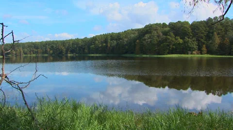 Beautiful Lake Reflection Stock Footage 33604389