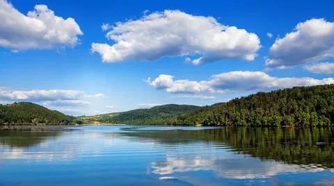 A beautiful lake with reflection Stock Photos