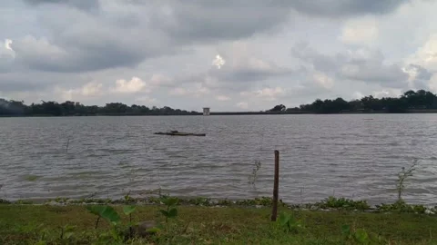 Beautiful lake view Stock Footage 273425866