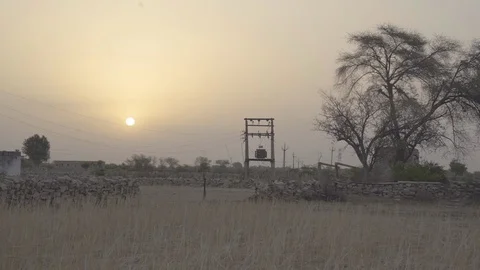 Beautiful landscap sunset Video stock 121874361