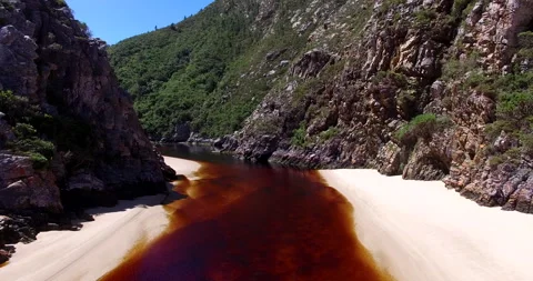 Beautiful landscape of Bloukrans River Stock Footage 308917694