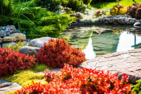 Beautiful landscape design Stock Photos