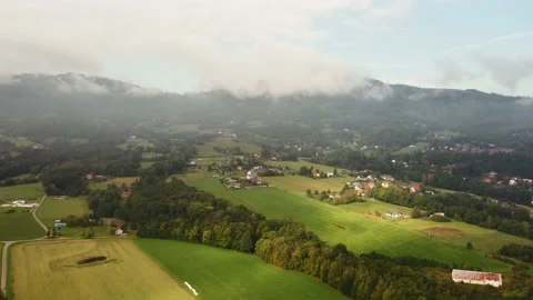 Beautiful landscape drone 4K Stock Footage 225756937
