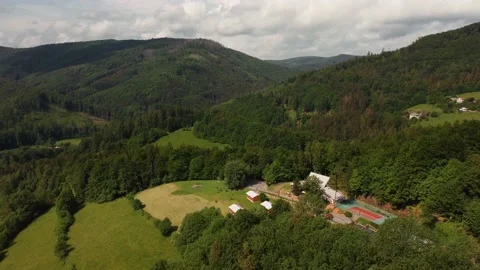 Beautiful landscape drone 4K Video stock 225757095