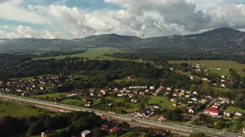 Beautiful landscape drone 4K Video stock 225757293