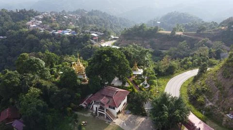 Beautiful landscape by drone Stock Photos