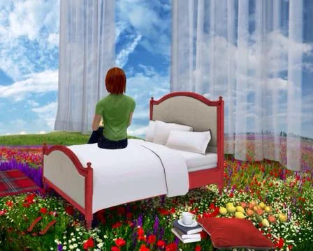 Beautiful landscape Stock Illustration