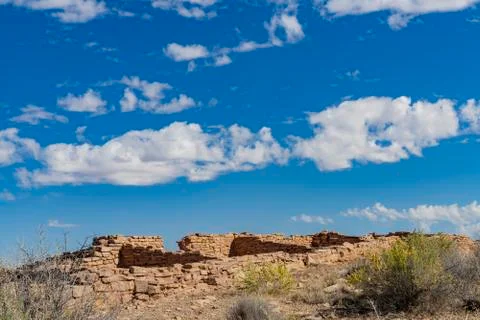 Beautiful landscape of Puerco Pueblo, Petrified Forest National Park Stock Photos