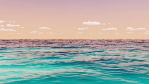 Beautiful landscape sea on the background of clouds in summer. Stock-Footage 307784977