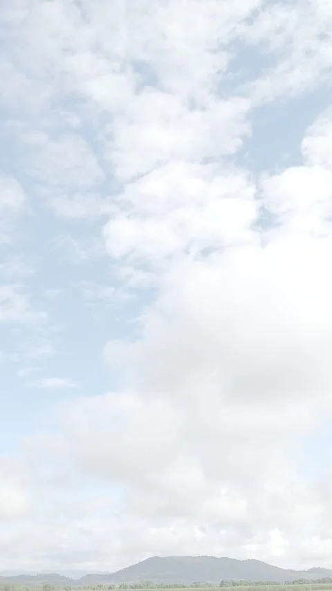 Beautiful landscape  under a blue sky with dramatic clouds,cinematic effect Stock Footage 333690480