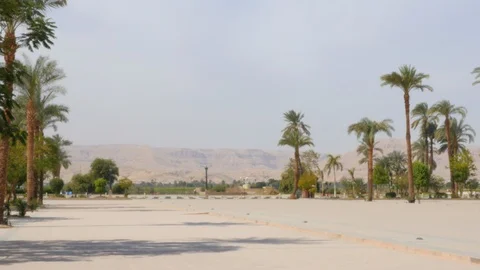 The Beautiful Landscape View of the Desert Stock Footage 87070870
