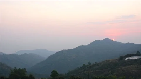 Beautiful landscape view on top of mountain Stock Footage 118695416