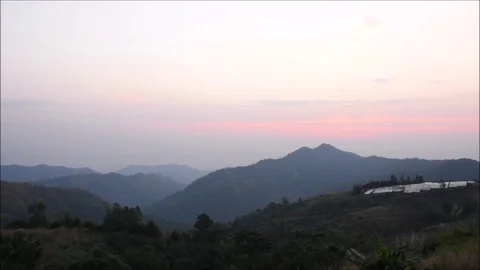 Beautiful landscape view on top of mountain Stock Footage 118695422