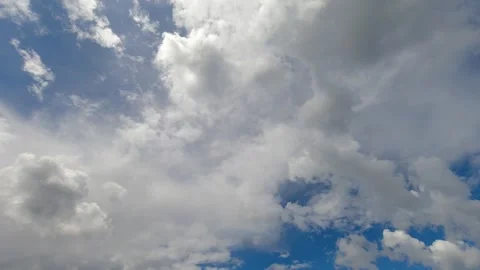 Beautiful Landscape White Clouds. White Clouds Background. Cloud Time Lapse Stock Footage 251815818