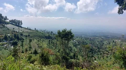 Beautiful landscapes in the mountains of Central Java Stock-Fotos