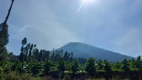Beautiful landscapes in the mountains of Central Java Stock Photos