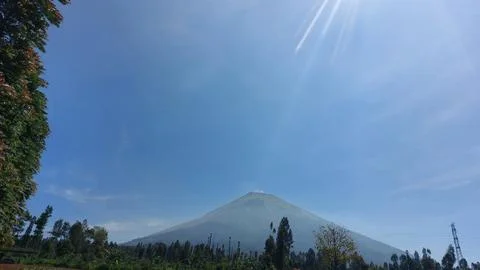 Beautiful landscapes in the mountains of Central Java Stock Photos