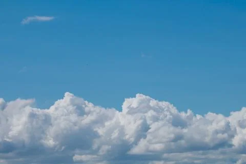 Beautiful large fluffy clouds in the sky Stock-Fotos