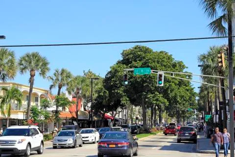 Beautiful las olas boulevard Stock Photos
