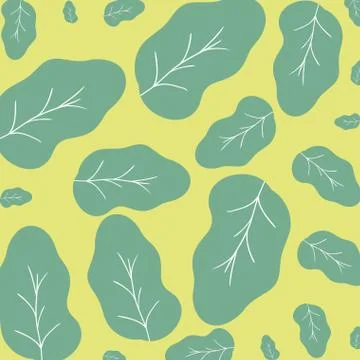 Beautiful leafs pattern background isolated icon Stock-Illustration