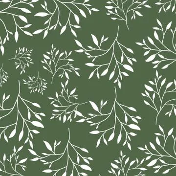 Beautiful leafs pattern background isolated icon Stockillustratie