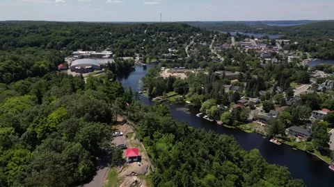 Beautiful Left to Right Drone  Flight Over Lions Lookout (Fairy Lake - Musko Stock Footage 314233598