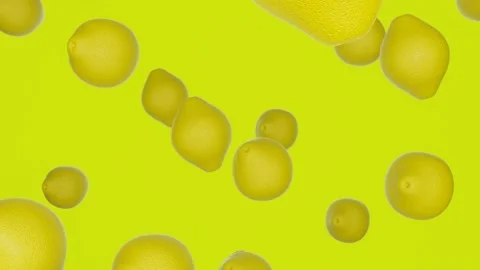 Beautiful lemons background Stock Footage 170838794