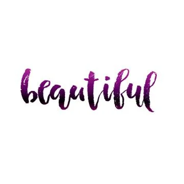 Beautiful lettering calligraphy. Stock Illustration