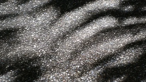 Beautiful light and shadow of tree leaves on asphalt ground Stock Footage 92079796