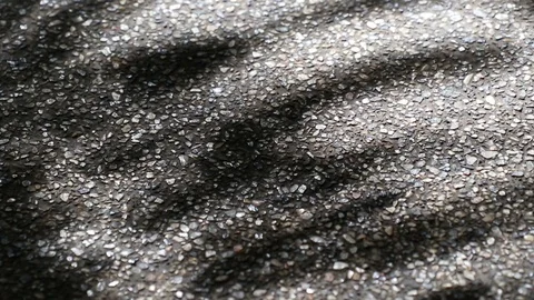 Beautiful light and shadow of tree leaves on asphalt ground Stock Footage 92081067