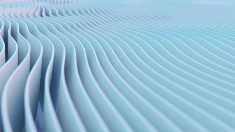 A beautiful light blue background made of geometric waves Stock Illustration