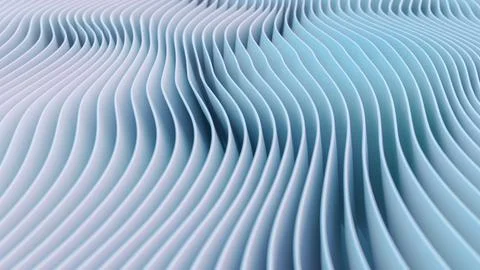 A beautiful light blue background made of geometric waves Stock Illustration