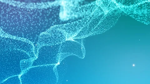 Beautiful Light Blue Particle Background Stock Footage 109295121