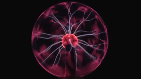 Beautiful light bulb with high frequency current, light show Stock Footage 88686060